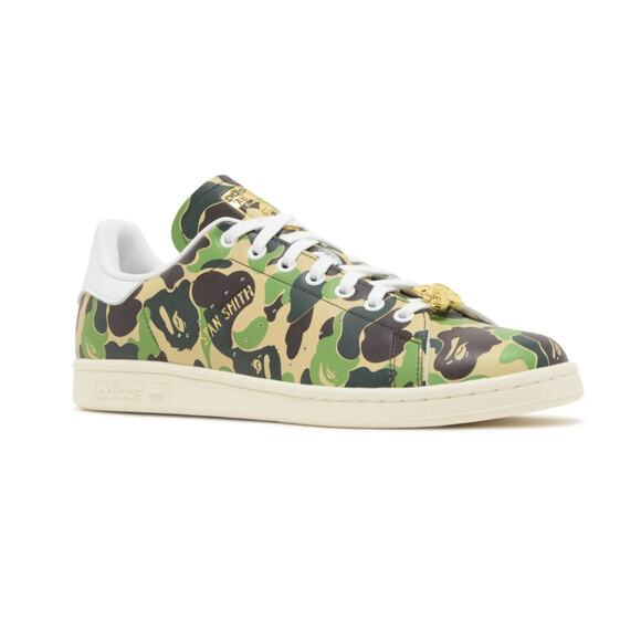 NEW ADIDAS Stan Smith BAPE 30th Anniversary Size 10 CAMO - Picture 2 of 10